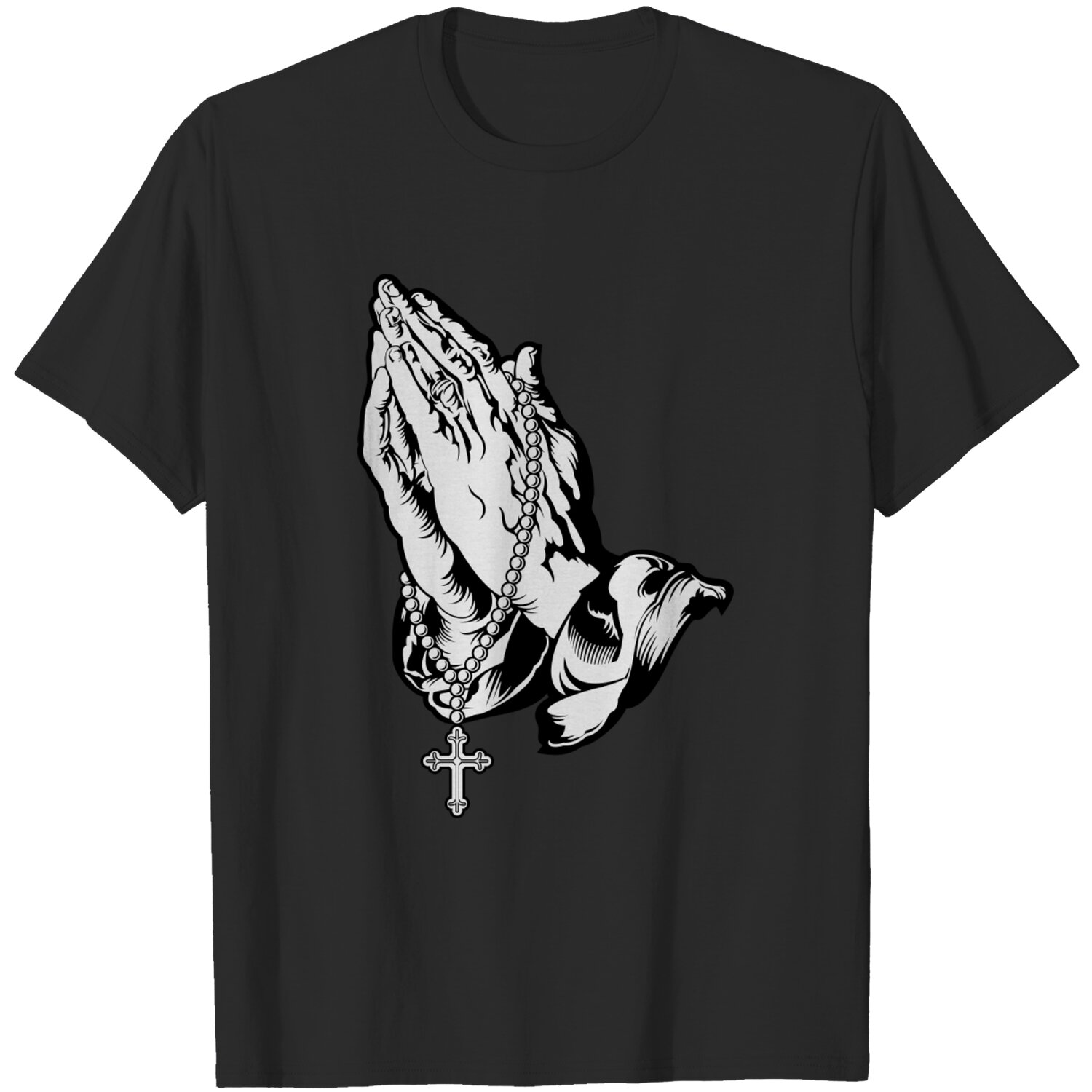 Praying Hands T Shirt Starting at $12.95 By Renaud Lavency