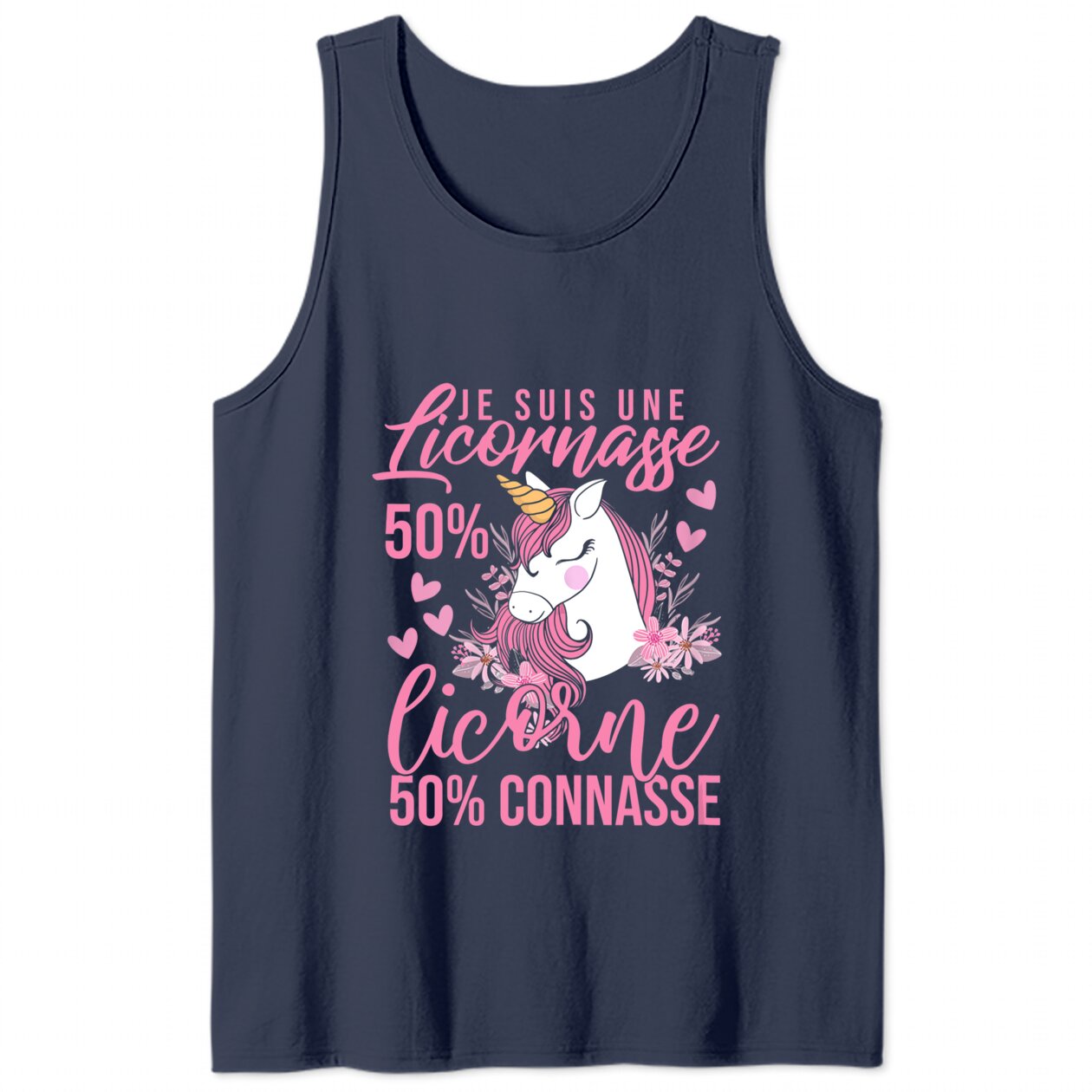 Débardeur femme - message fun - je suis polie putain - GL BOUTIK