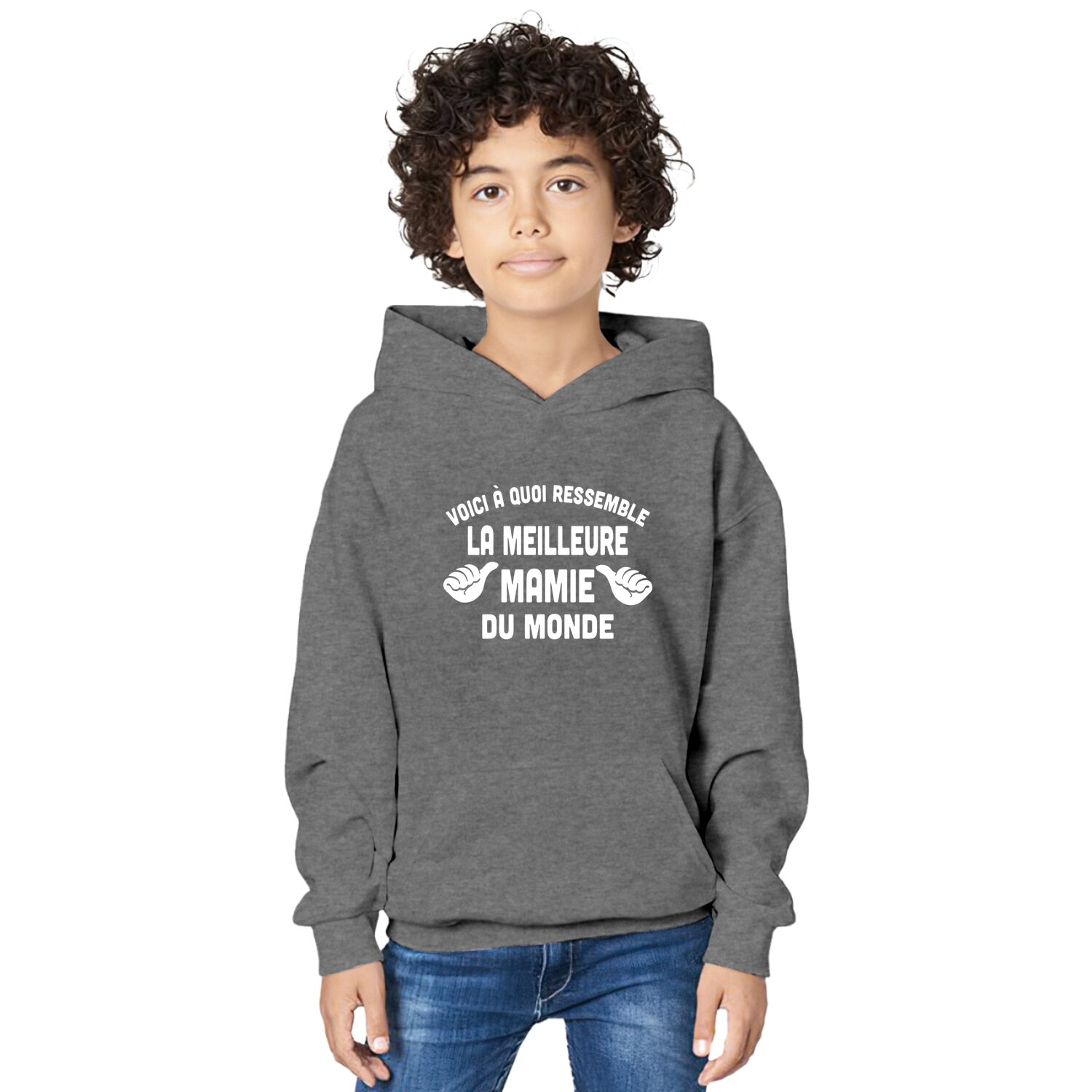 Voici A Quoi Ressemble La Meilleure Mamie Du Monde Hoodie Enfant
