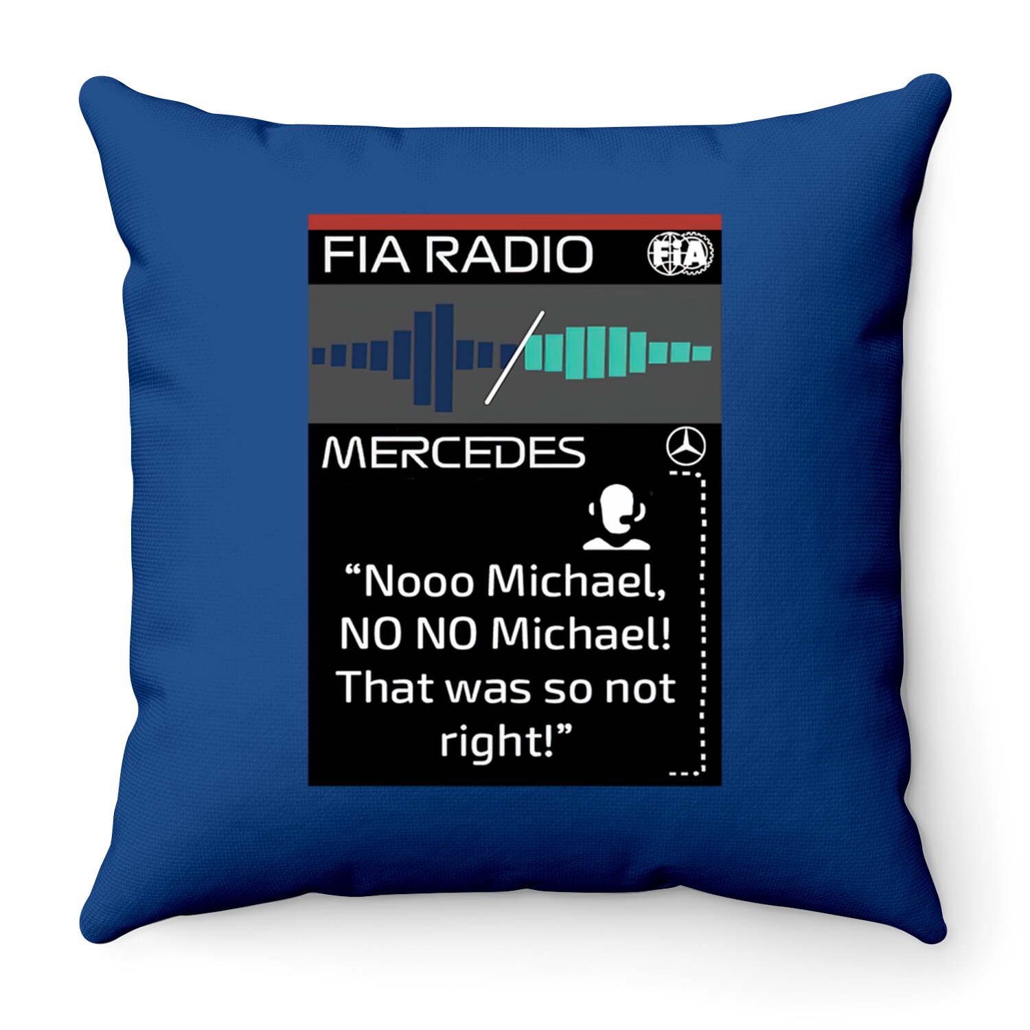 Toto Wolff Angry Team Radio Abu Dhabi 2021 Classic Throw Pillows