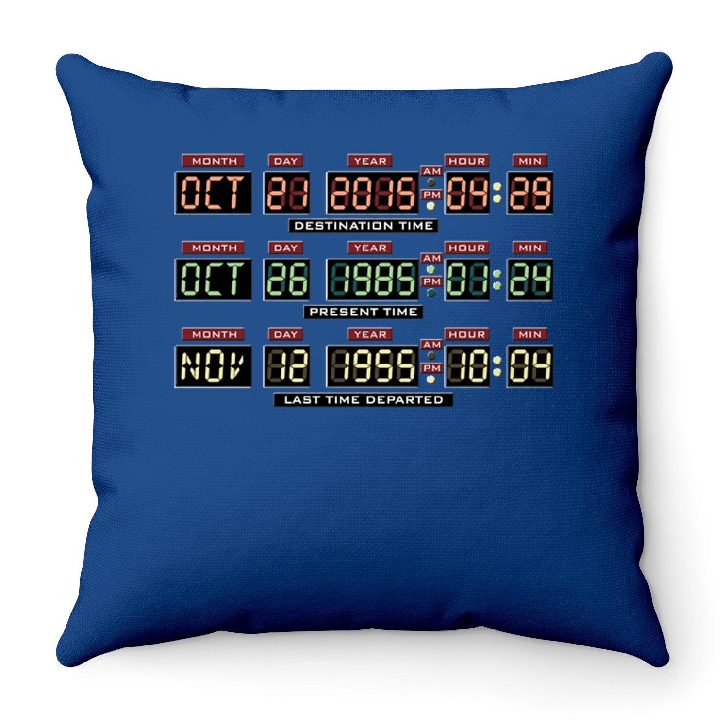 Back To The Future Throw Pillows