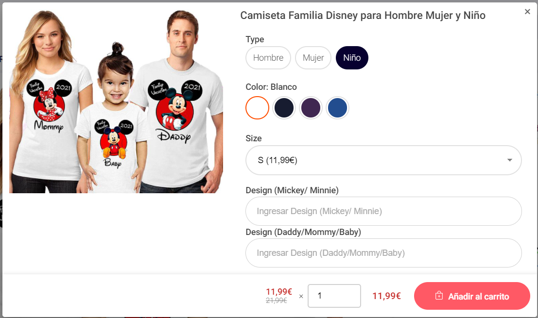 Ropa Personalizada Para Familia