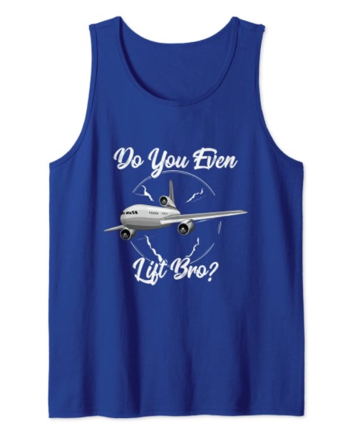 Do You Even Lift Bro International Civil Aviation Day Pilot Tank Top