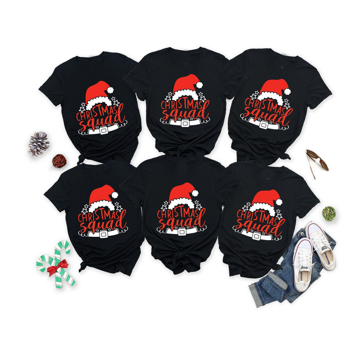 Christmas Squad Family Matching T Shirt