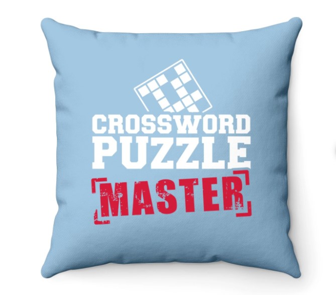 Crossword Puzzle Master Throw Pillow