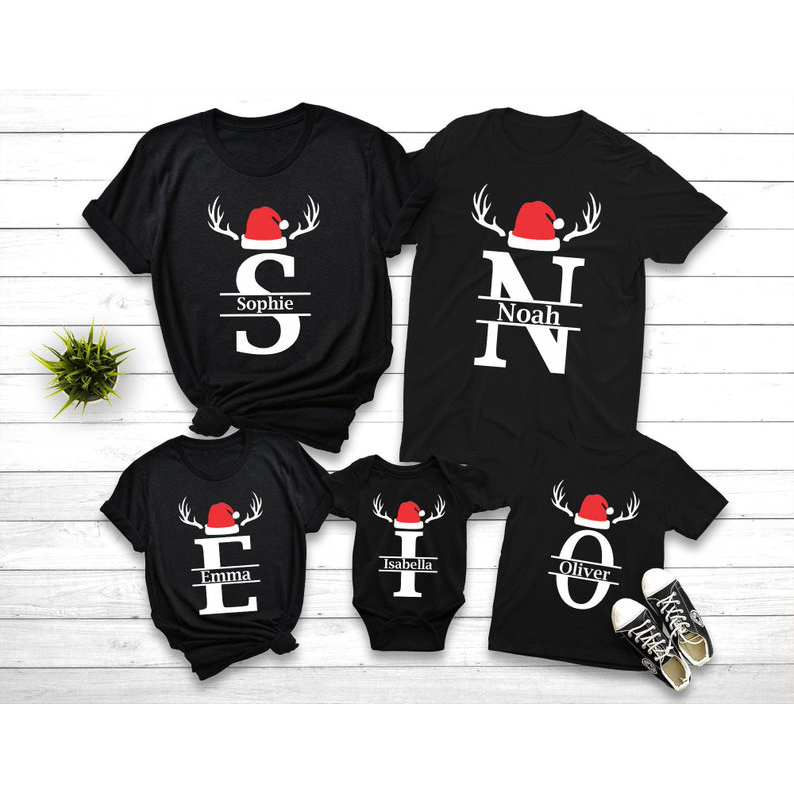 Personalized Name Christmas Vacation Matching Family T-shirts
