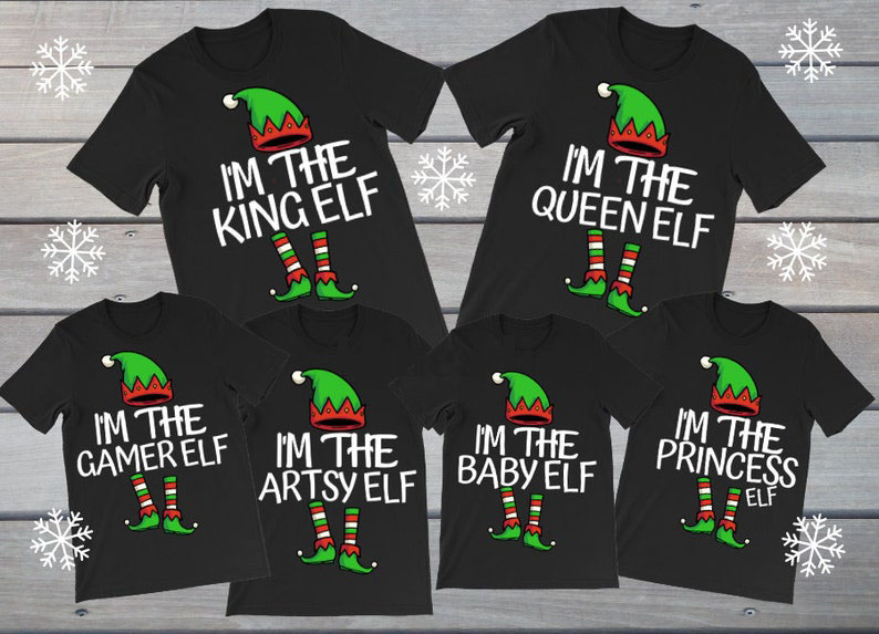 Personalized Elf Name Christmas T-shirt