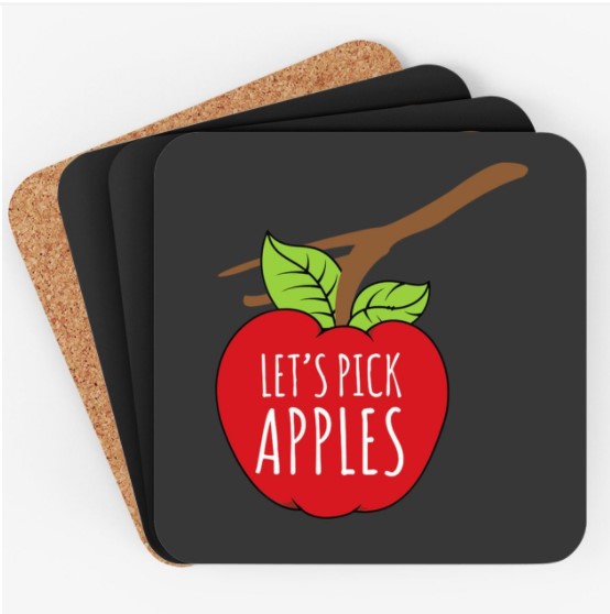 Apple Picking Inspired Coaster