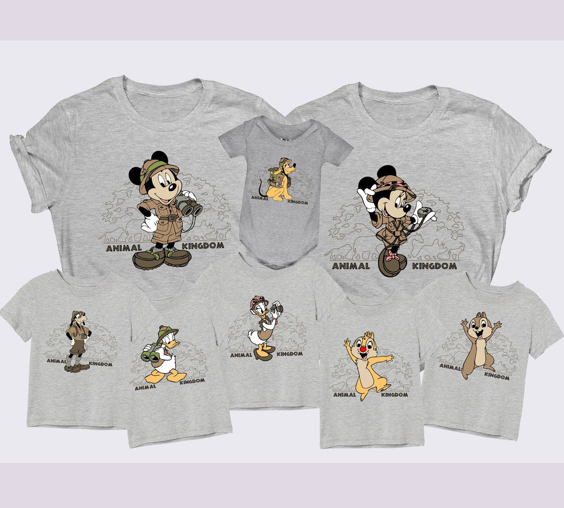 Disney Shirts Animal Kingdom Safari Shirts Mickey Mouse Vacation Safari Custom T