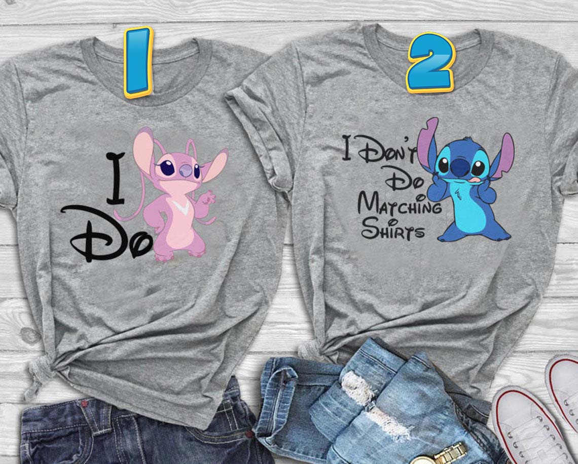 Personalized Stitch And Angel Couple Shirt Disney Couples Gift - The best  gifts are made with Love