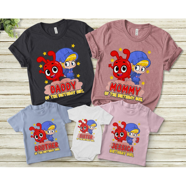 Matching Birthday Personalized Morphle Birthdayt-shirts