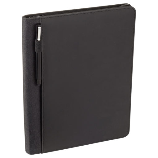 Vienna Heathered Zippered Padfolio-1