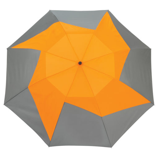 46" Vented, Auto Open Folding PinWheel Umbrella-1