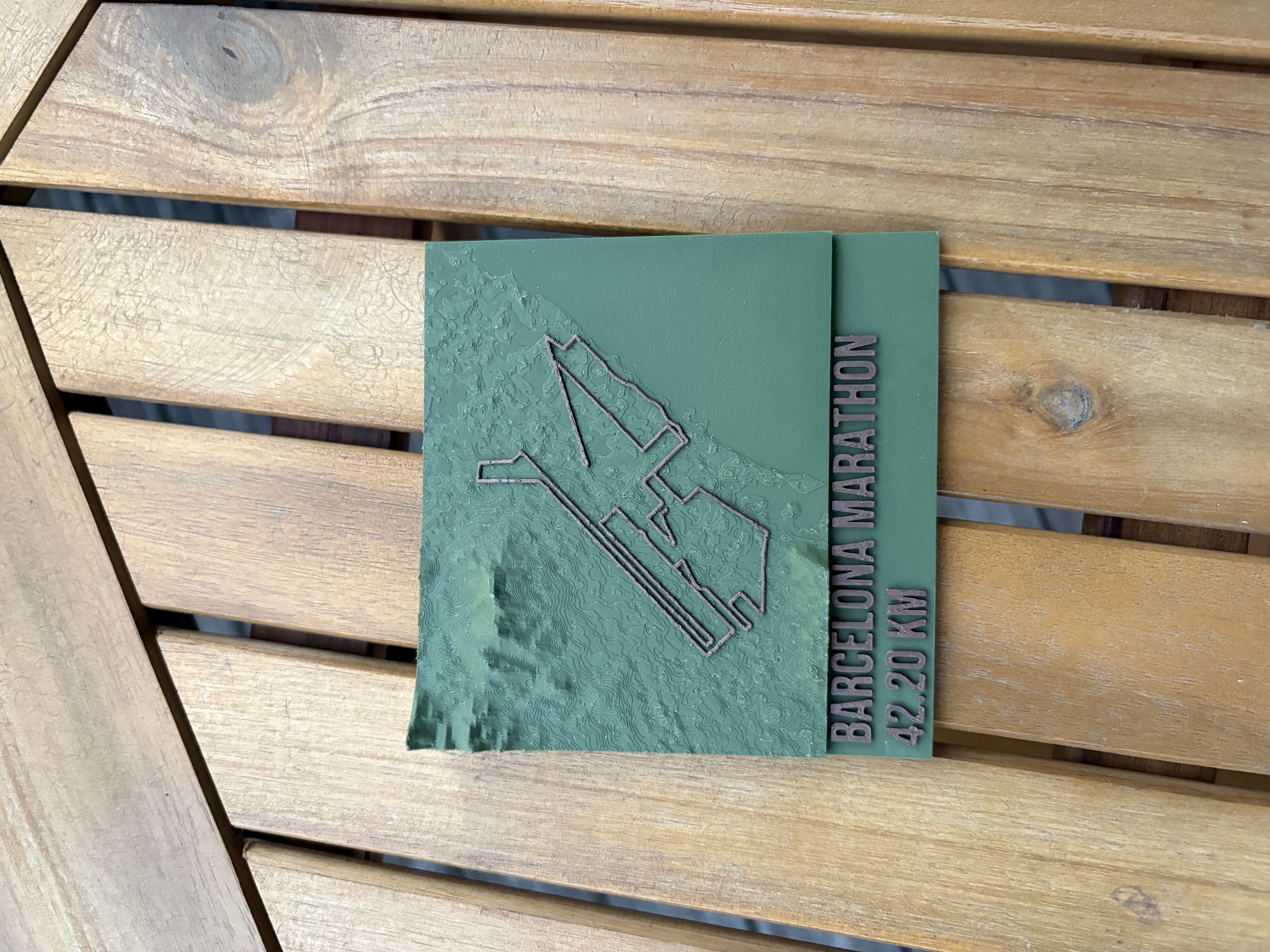 Side view of terrain model showing elevation detail