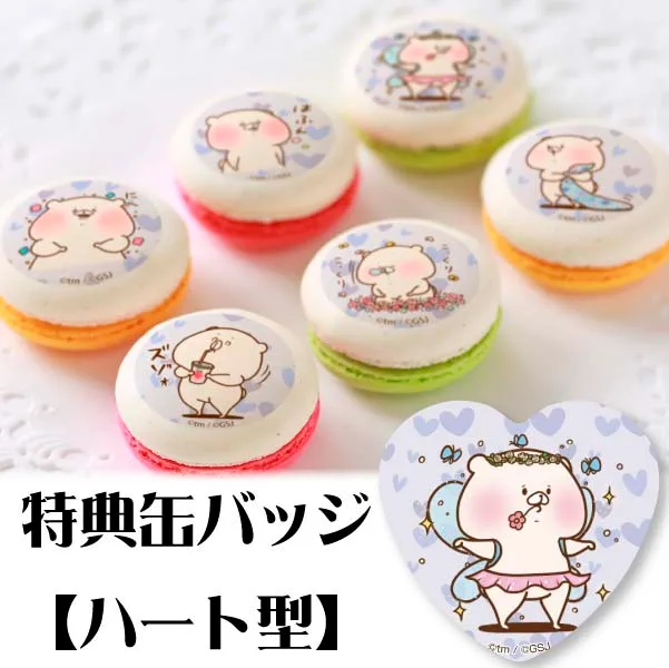 プリマカロン6個セット(妖精柄【特典缶バッジ:ハート型】)[ともだちはくま]