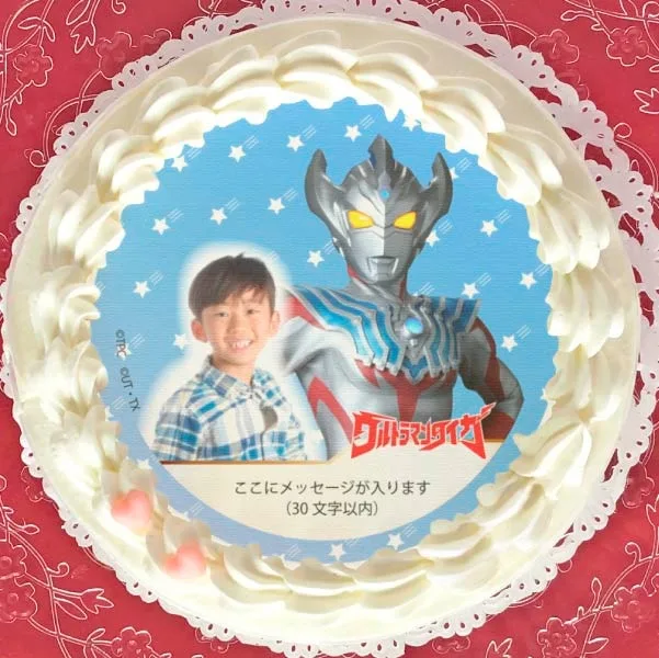 【写真メッセージ入り】プリケーキ（タイガ／ウルトラマンタイガ）【特典缶バッジ付き】[ウルトラマンシリーズ]