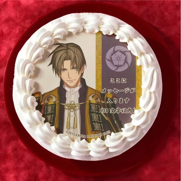 【メッセージ入り】へし切長谷部(通常柄プリケーキ)[刀剣乱舞ONLINE]