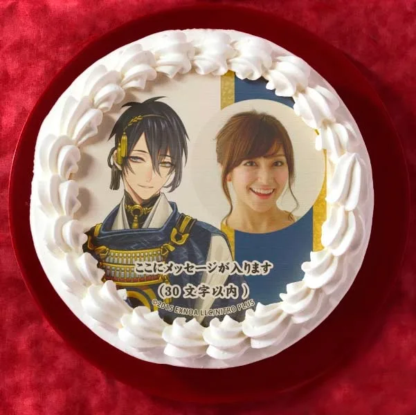 【写真メッセージ入り】三日月宗近(通常柄プリケーキ)[刀剣乱舞ONLINE]