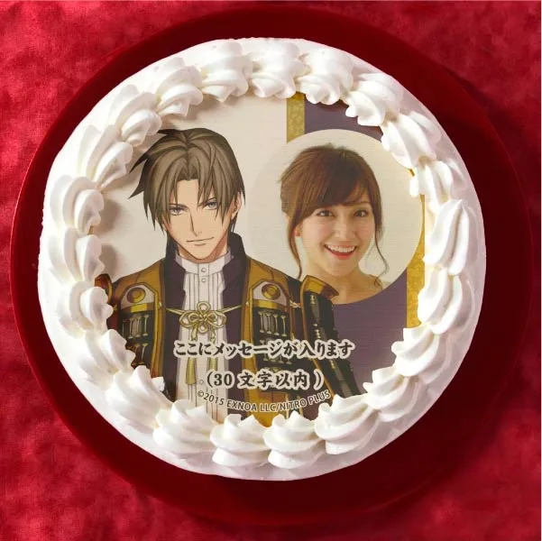 【写真メッセージ入り】へし切長谷部(通常柄プリケーキ)[刀剣乱舞ONLINE]