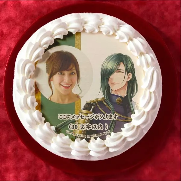 【写真メッセージ入り】にっかり青江(通常柄プリケーキ)[刀剣乱舞ONLINE]
