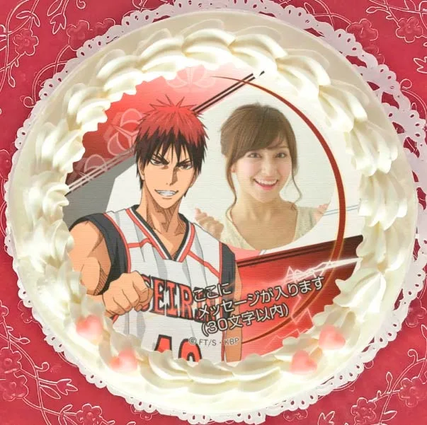 【写真メッセージ入り】プリケーキ（火神大我 A）【特典缶バッジ付き】[黒子のバスケ]