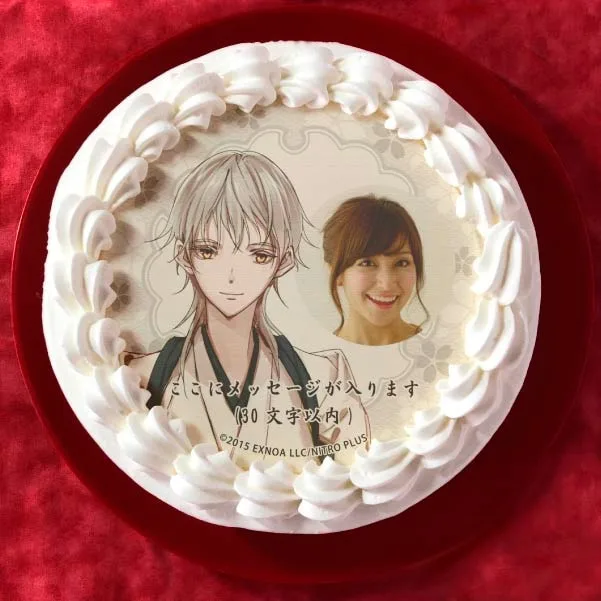 【写真メッセージ入り】鶴丸国永(内番柄プリケーキ)[刀剣乱舞ONLINE]