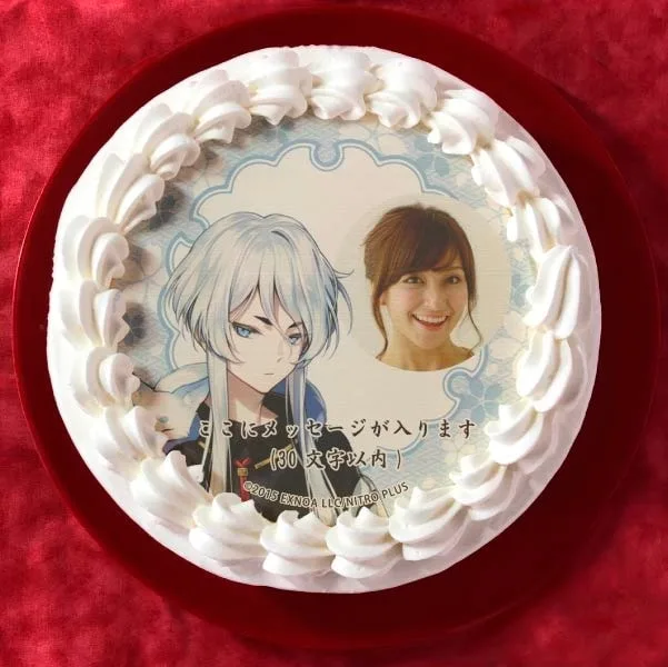 【写真メッセージ入り】白山吉光(内番柄プリケーキ)[刀剣乱舞ONLINE]