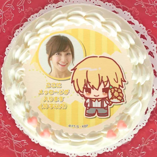 【写真メッセージ入り】プリケーキ（黄瀬涼太/描きおこしver.）【特典缶バッジ付き】[黒子のバスケ]