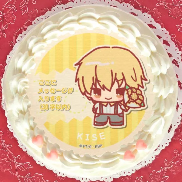 【メッセージ入り】プリケーキ（黄瀬涼太/描きおこしver.）【特典缶バッジ付き】[黒子のバスケ]
