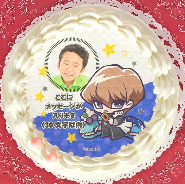 【写真メッセージ入り】プリケーキ（海馬瀬人）【特典缶バッジ付き】[遊☆戯☆王デュエルモンスターズ]