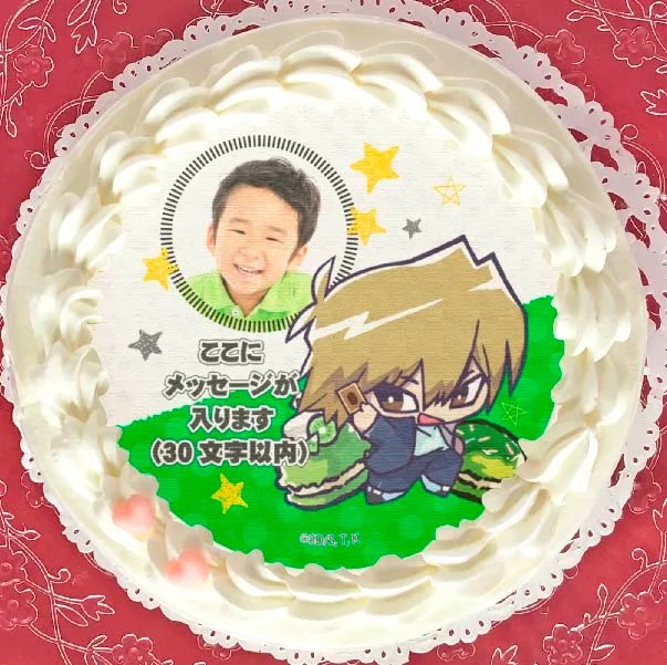 【写真メッセージ入り】プリケーキ（城之内克也）【特典缶バッジ付き】[遊☆戯☆王デュエルモンスターズ]