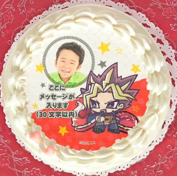 【写真メッセージ入り】プリケーキ（闇遊戯）【特典缶バッジ付き】[遊☆戯☆王デュエルモンスターズ]