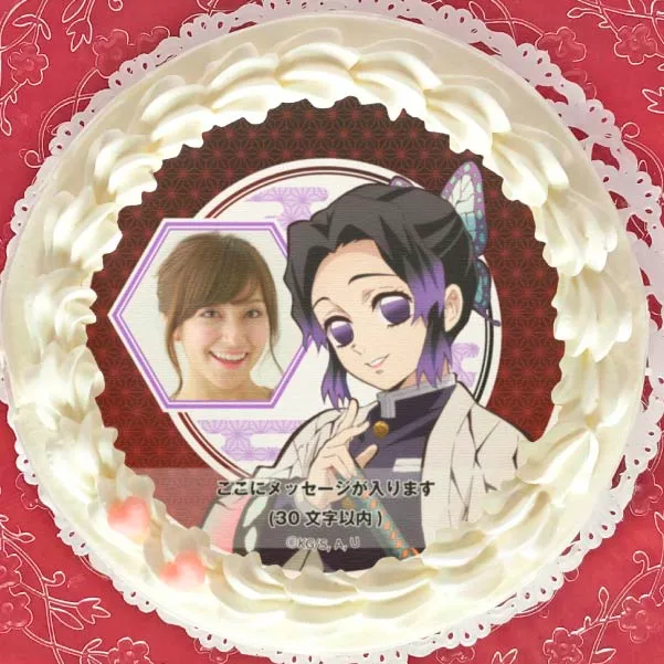 【写真メッセージ入り】プリケーキ（胡蝶しのぶ）【特典無し】[鬼滅の刃]