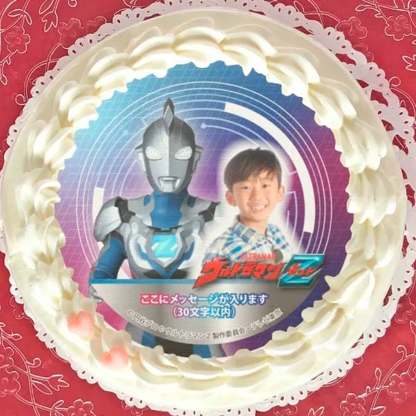【写真メッセージ入り】プリケーキ（ウルトラマンゼット オリジナル）【特典缶バッジ付き】[ウルトラマンＺ]