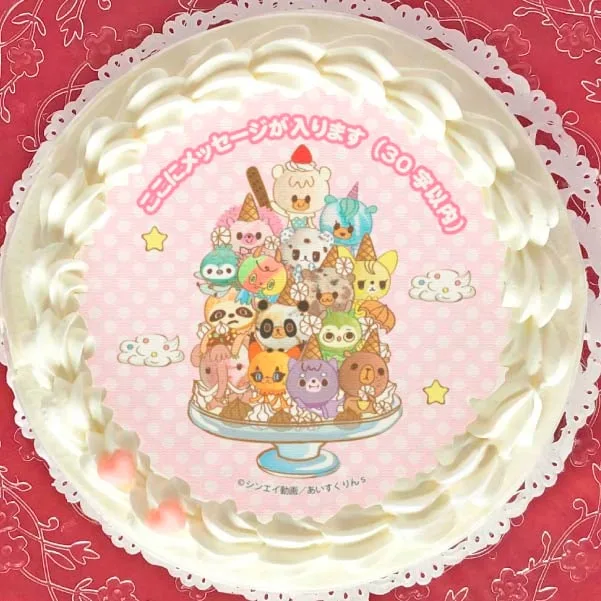 【メッセージ入り】プリケーキ（集合）【特典缶バッジ付き】[iii あいすくりん]