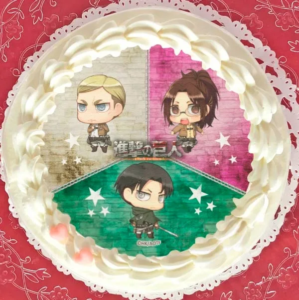 プリケーキ（リヴァイ＆エルヴィン＆ハンジ）【特典缶バッジ付き】[進撃の巨人]