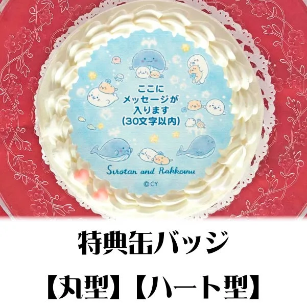 【メッセージ入り】プリケーキ（星くじら(B)）【特典缶バッジ付き】[しろたん]