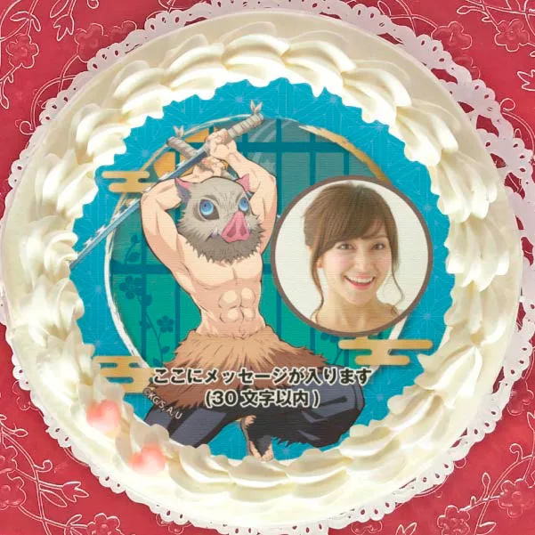 【写真メッセージ入り】プリケーキ（嘴平伊之助）【特典無し】[劇場版「鬼滅の刃」無限列車編]