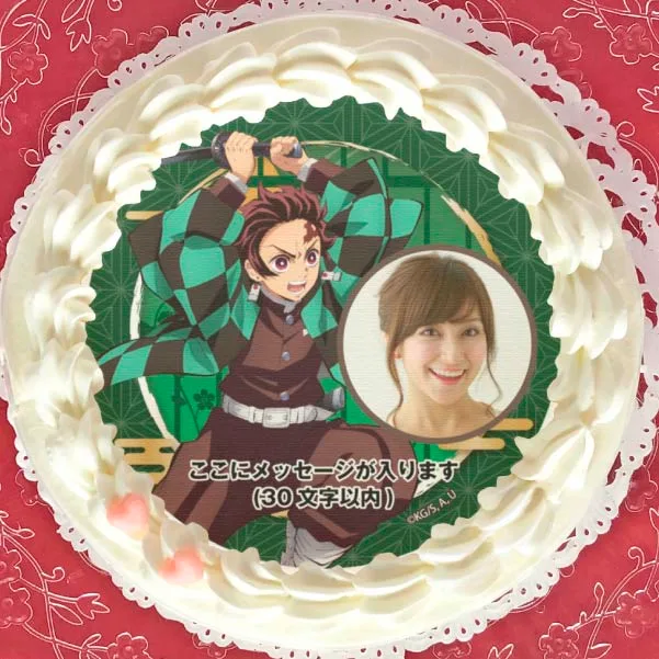 【写真メッセージ入り】プリケーキ（竈門炭治郎）【特典無し】[劇場版「鬼滅の刃」無限列車編]