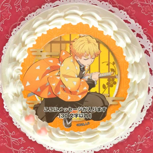 【メッセージ入り】プリケーキ（我妻善逸）【特典無し】[劇場版「鬼滅の刃」無限列車編]