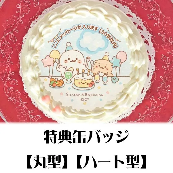 【メッセージ入り】プリケーキ（みんなでおたんじょうび会《B》）【特典缶バッジ付き】[しろたん]