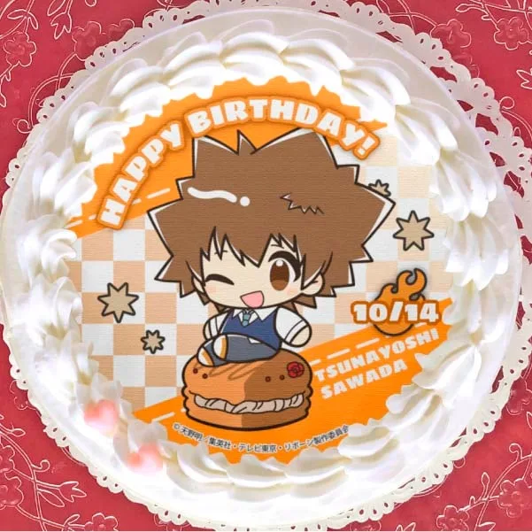 バースデープリケーキ2021（沢田綱吉(SD かきおこし)）【特典缶バッジ付き】[家庭教師ヒットマンREBORN!]