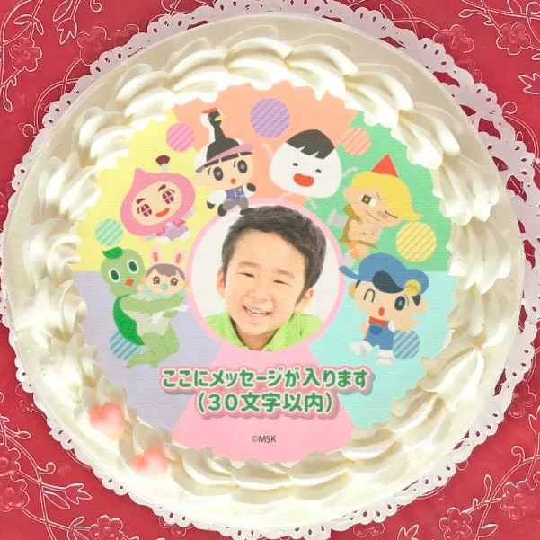 【写真メッセージ入り】プリケーキ（集合C（ED3イラスト））【特典缶バッジ付き】[あはれ！名作くん]