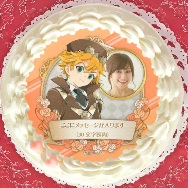 【写真メッセージ入り】プリケーキ（カール）【特典缶バッジ付き】[千銃士:Rhodoknight]