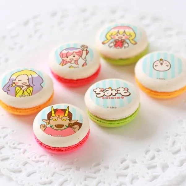 プリマカロン6個セット（めい＆はづき＆むつみ＆地獄さん＆おもち）【特典缶バッジ付き】[ちみも]
