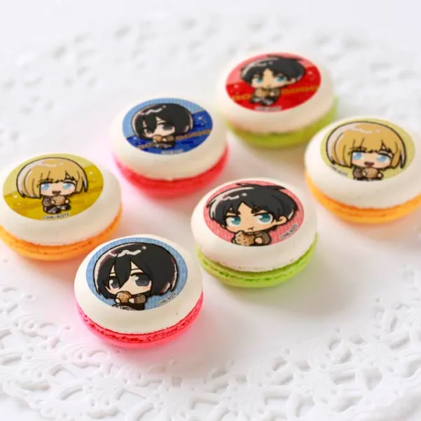 プリマカロン6個セット2022（エレン＆ミカサ＆アルミン）【特典缶バッジ付き】[進撃の巨人]