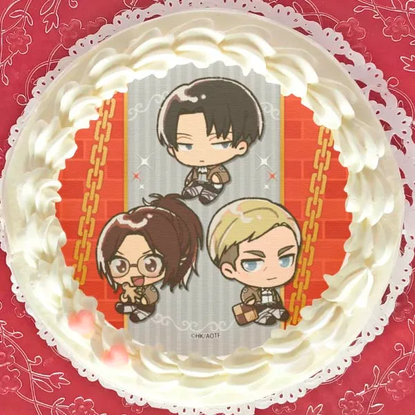 プリケーキ2022（リヴァイ＆エルヴィン＆ハンジ）【特典缶バッジ付き】[進撃の巨人]