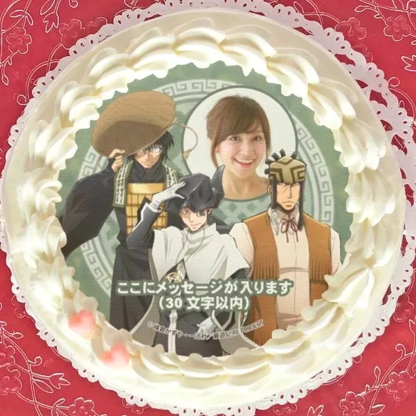 【写真メッセージ入り】プリケーキ（ヘイゼル＆ガト＆烏哭三蔵）【特典缶バッジ付き】[最遊記RELOAD -ZEROIN-]