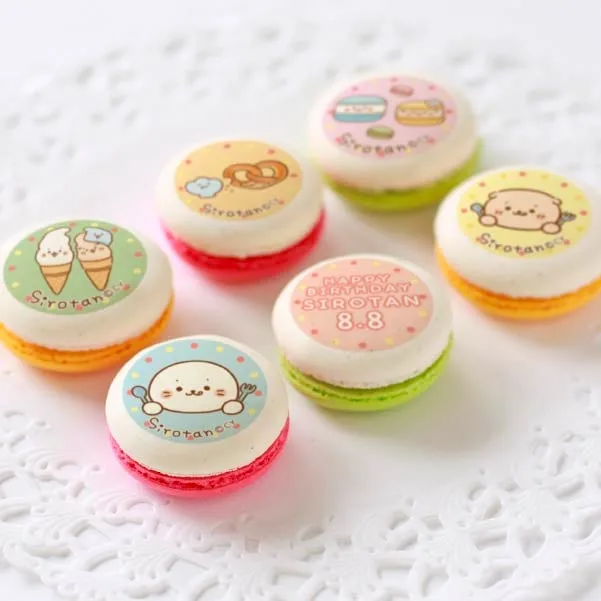 バースデープリマカロン6個セット2022（食べ物デザイン）【特典缶バッジ付き】[しろたん]