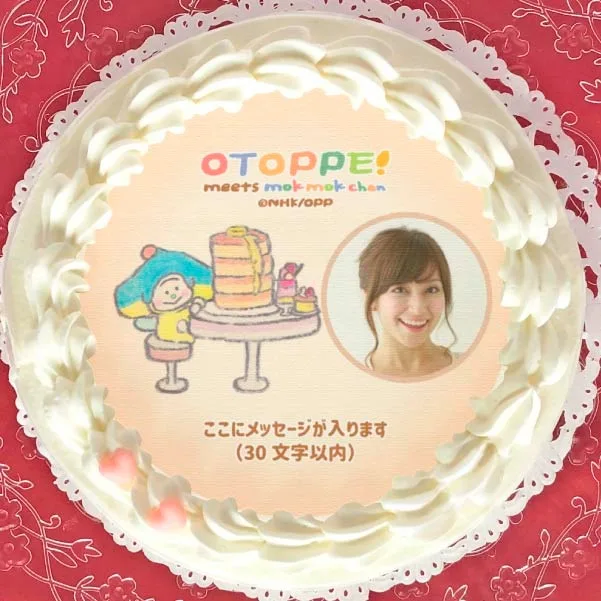 【写真メッセージ入り】プリケーキ（パンケーキデザイン）【特典ステッカー付き】[オトッペ！ meets もくもくちゃん]